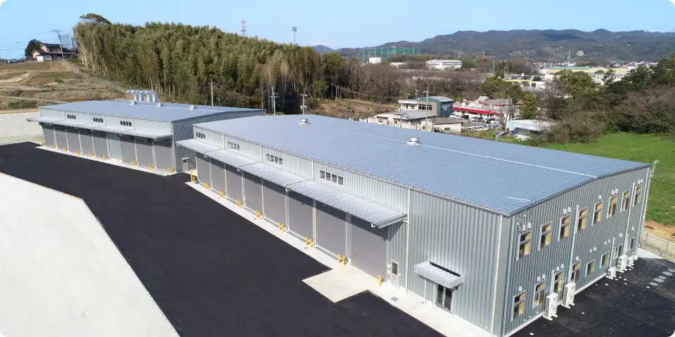 写真：八女郡広川町の新工場外観