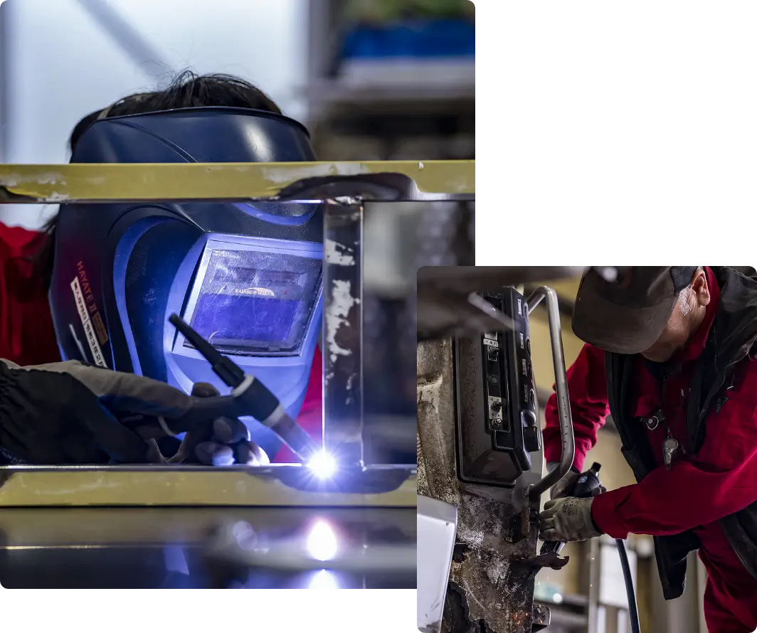 架装関連の作業風景